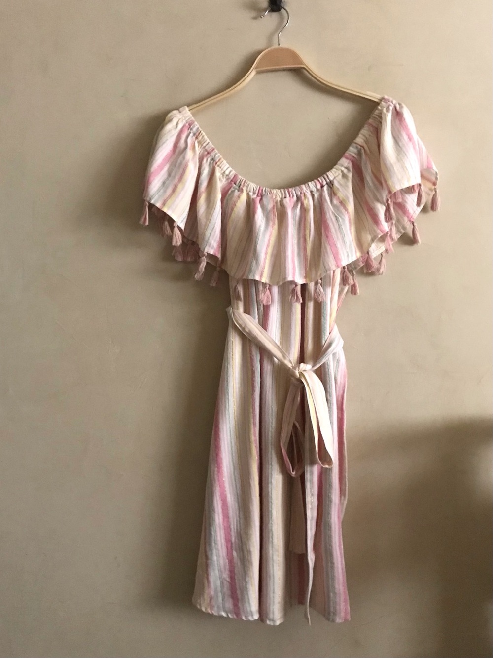 Forever 21 Plus Pastel Striped Cotton Dress